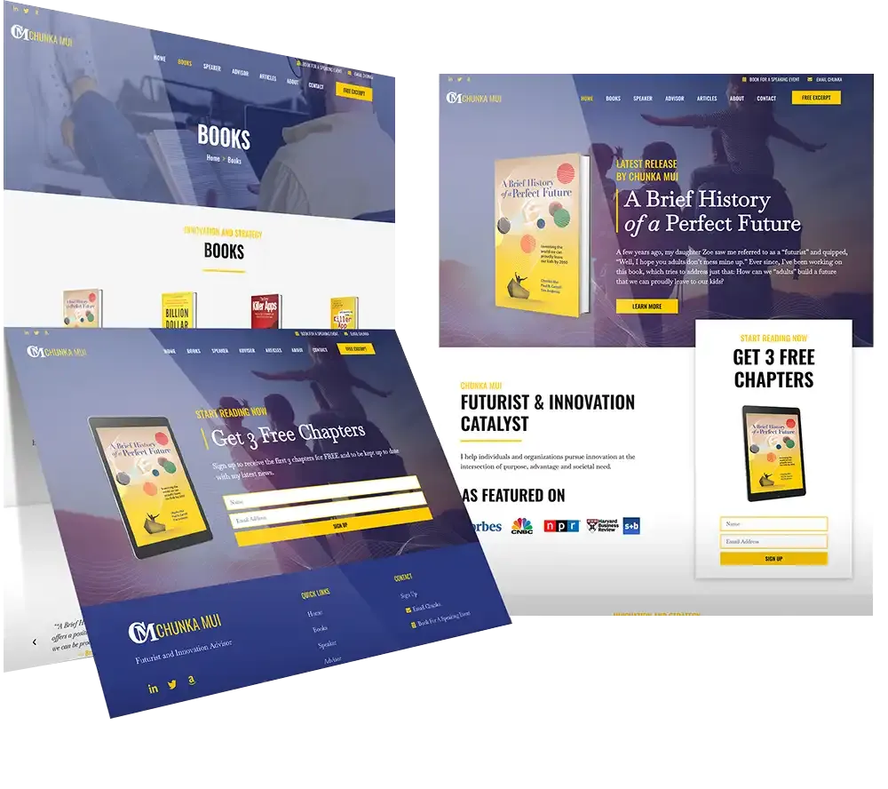 Author Website Design servcies by Self Pub Genius